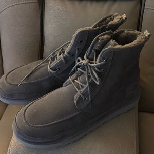 Size 16 UGG Men's Gray Suede Boots